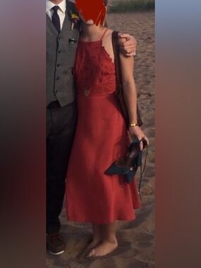 Rust orange Astr dress